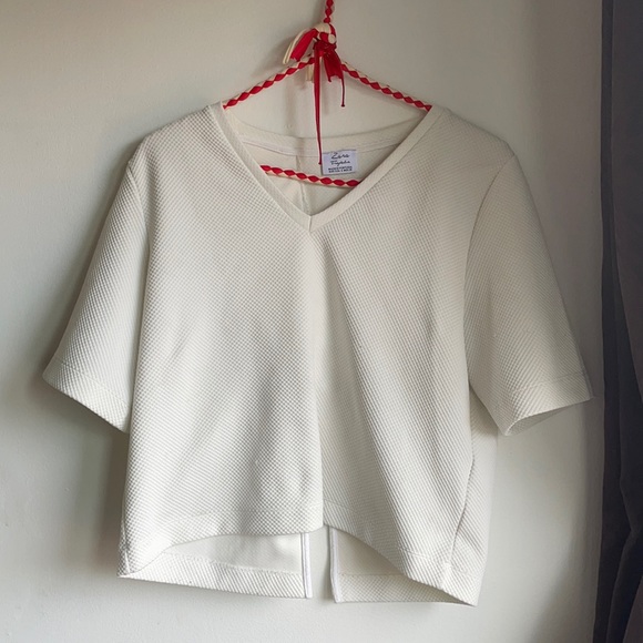 White Zara trafaluc shirt - Picture 3 of 5